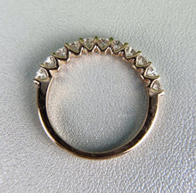 Load image into Gallery viewer, 14Kt Rose Gold Eternity Band Diamond ring by diamtrendz
