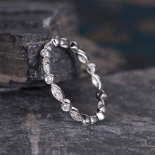 Load image into Gallery viewer, 14Kt White gold designer Full Eternity Natural Diamond ring by diamtrendz
