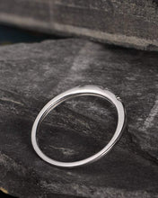 Load image into Gallery viewer, 14Kt White gold designer 3 Stone Eternity Natural diamond ring by diamtrendz
