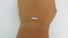 Load image into Gallery viewer, 14Kt Yellow Gold Chain Natural Diamond Charm Bracelet
