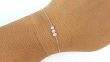 Load image into Gallery viewer, 14Kt Yellow Gold Chain Natural Diamond Charm Bracelet
