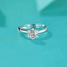 Load image into Gallery viewer, 14Kt White Gold Solitaire Diamond ring by diamtrendz
