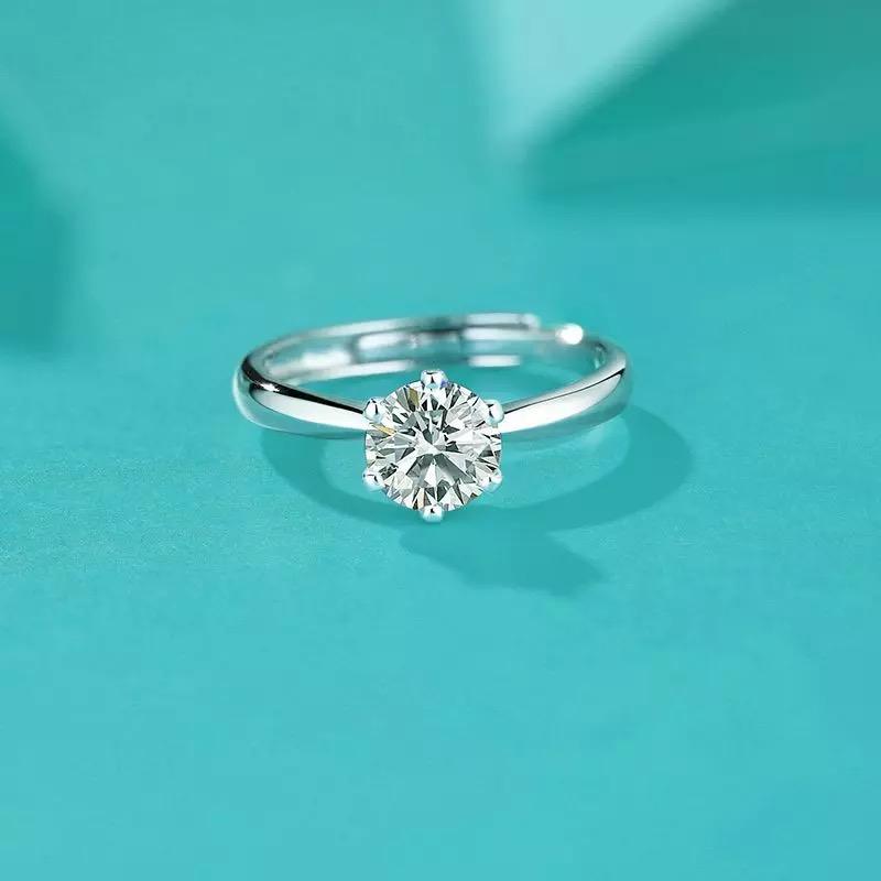 14Kt White Gold Solitaire Diamond ring by diamtrendz