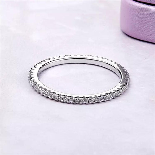 14Kt White Gold Eternity Band Diamond ring by diamtrendz