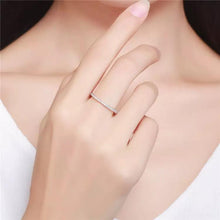 Load image into Gallery viewer, 14Kt White Gold Eternity Band Diamond ring by diamtrendz
