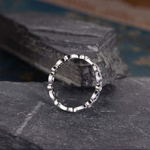 Load image into Gallery viewer, 14Kt White gold designer Marquise Shape, Sapphire, Full Eternity Infinity Natural diamond ring by diamtrendz
