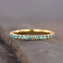 Load image into Gallery viewer, 14Kt Yellow gold designer Alexandrite, Full Eternity Natural diamond ring by diamtrendz
