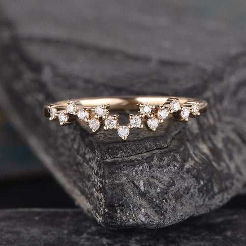 14Kt Yellow Gold Designer Diamond Ring by Diamtrendz