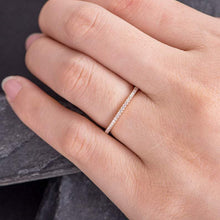 Load image into Gallery viewer, 14Kt Yellow gold designer Half Eternity Natural diamond Band ring by diamtrendz

