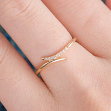 Load image into Gallery viewer, 14Kt Yellow Gold Designer Diamond Ring by Diamtrendz
