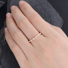 Load image into Gallery viewer, 14Kt Yellow gold designer Full Eternity Infinity Marquise Cut Natural diamond Band ring by diamtrendz
