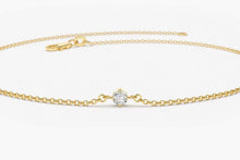 Load image into Gallery viewer, 14Kt Yellow Gold Natural Diamond Charm Bracelet
