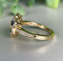 Load image into Gallery viewer, 14Kt White gold designer Paraiba diamond ring by diamtrendz
