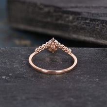 Load image into Gallery viewer, 14Kt Rose gold designer Pearl diamond ring by diamtrendz
