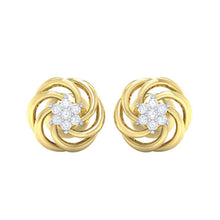 Load image into Gallery viewer, 18Kt gold real diamond earring 10(2) by diamtrendz
