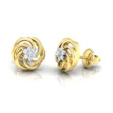 Load image into Gallery viewer, 18Kt gold real diamond earring 10(3) by diamtrendz
