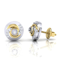 Load image into Gallery viewer, 18Kt gold real diamond earring by diamtrendz
