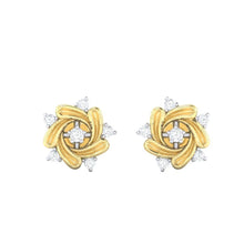 Load image into Gallery viewer, 18Kt gold real diamond earring 11(2) by diamtrendz
