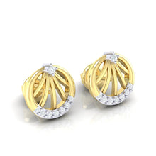 Load image into Gallery viewer, 18Kt gold real diamond earring 13(1) by diamtrendz
