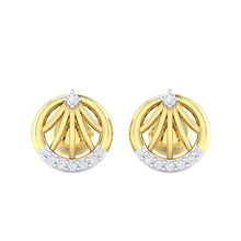 Load image into Gallery viewer, 18Kt gold real diamond earring 13(2) by diamtrendz
