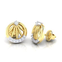 Load image into Gallery viewer, 18Kt gold real diamond earring 13(3) by diamtrendz
