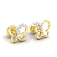 Load image into Gallery viewer, 18Kt gold real diamond earring 14(1) by diamtrendz
