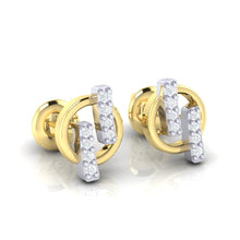 Load image into Gallery viewer, 18Kt gold real diamond earring 15(1) by diamtrendz
