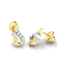 Load image into Gallery viewer, 18Kt gold real diamond earring 16(3) by diamtrendz

