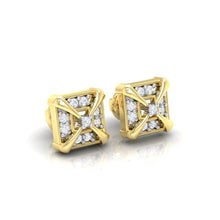 Load image into Gallery viewer, 18Kt gold real diamond earring 17(1) by diamtrendz
