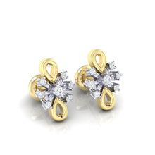 Load image into Gallery viewer, 18Kt gold real diamond earring 20(1) by diamtrendz
