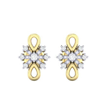 Load image into Gallery viewer, 18Kt gold real diamond earring 20(2) by diamtrendz
