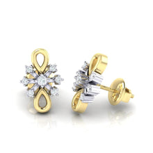 Load image into Gallery viewer, 18Kt gold real diamond earring 20(3) by diamtrendz
