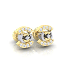 Load image into Gallery viewer, 18Kt gold real diamond earring 21(1) by diamtrendz
