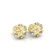 Load image into Gallery viewer, 18Kt gold real diamond earring 22(1) by diamtrendz
