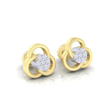 Load image into Gallery viewer, 18Kt gold real diamond earring 23(1) by diamtrendz
