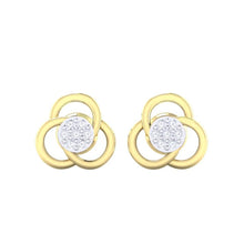 Load image into Gallery viewer, 18Kt gold real diamond earring 23(2) by diamtrendz
