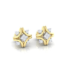 Load image into Gallery viewer, 18Kt gold real diamond earring 24(1) by diamtrendz
