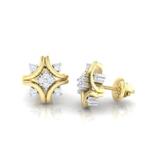 Load image into Gallery viewer, 18Kt gold real diamond earring 24(3) by diamtrendz

