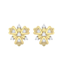 Load image into Gallery viewer, 18Kt gold real diamond earring 26(2) by diamtrendz
