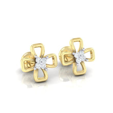 Load image into Gallery viewer, 18Kt gold real diamond earring 27(1) by diamtrendz
