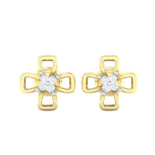 Load image into Gallery viewer, 18Kt gold real diamond earring 27(2) by diamtrendz
