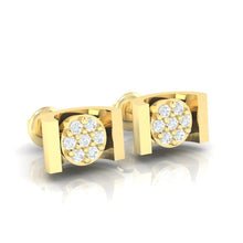 Load image into Gallery viewer, 18Kt gold real diamond earring 28(1) by diamtrendz
