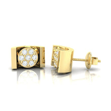 Load image into Gallery viewer, 18Kt gold real diamond earring 28(3) by diamtrendz
