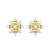 Load image into Gallery viewer, 18Kt gold real diamond earring 29(2) by diamtrendz
