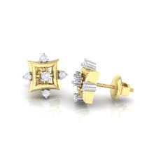 Load image into Gallery viewer, 18Kt gold real diamond earring 29(3) by diamtrendz
