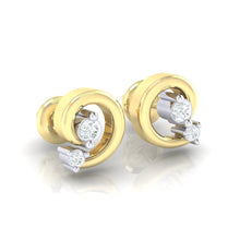 Load image into Gallery viewer, 18Kt gold real diamond earring 30(1) by diamtrendz

