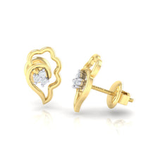 Load image into Gallery viewer, 18Kt gold real diamond earring 34(3) by diamtrendz
