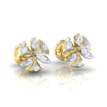 Load image into Gallery viewer, 18Kt gold real diamond earring 36(1) by diamtrendz
