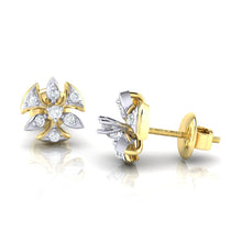 Load image into Gallery viewer, 18Kt gold real diamond earring 36(3) by diamtrendz
