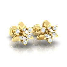 Load image into Gallery viewer, 18Kt gold real diamond earring 38(1) by diamtrendz
